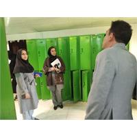 بازدید رئیس دانشکده دندانپزشکی از سالن رختکن جدید دانشجویان دختر